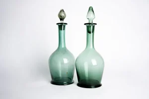 Bitossi Home Coppia Bottiglie Vetro Empoli- Accessori