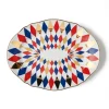 Bitossi Home Piatto Portata Ovale Quadri- Piatti