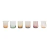 Bitossi Home Set 6 Tumbler - Texture Nuance Ambra/Rosa- Bicchieri